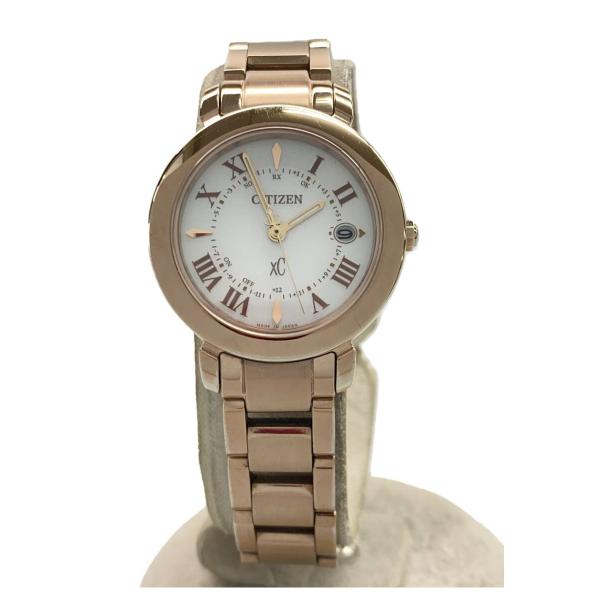 CITIZEN◇クォーツ腕時計/アナログ/--/WHT/SLV/H060-T025692