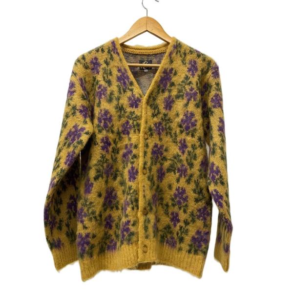 needles モヘアカーディガン　美品 Needles◇カーディガン(厚手)/XS/モヘア/CML/花柄 : セカンド