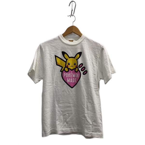 HUMAN MADE◇POKEMON MADE GRAPHIC T-SHIRT/ピカチュウ/Tシャツ/S
