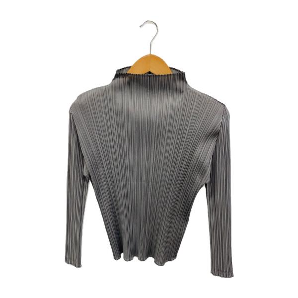 PLEATS PLEASE ISSEY MIYAKE◇長袖カットソー/--/ポリエステル/GRY