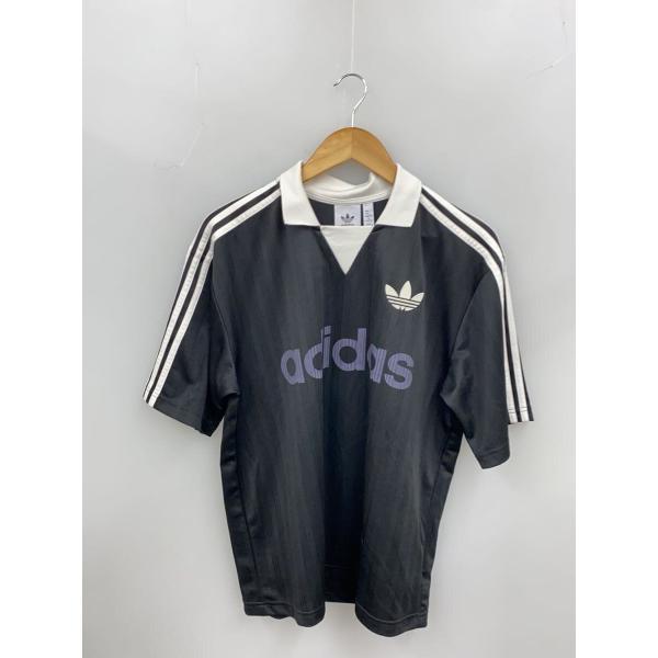 adidas◇半袖カットソー/XS/ポリエステル/BLK/JX8980/襟付きゴーリー