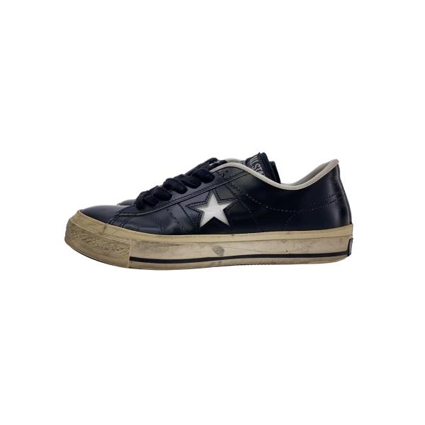 CONVERSE◇ローカットスニーカー/US6.5/BLK/レザー/ワンスター/日本製