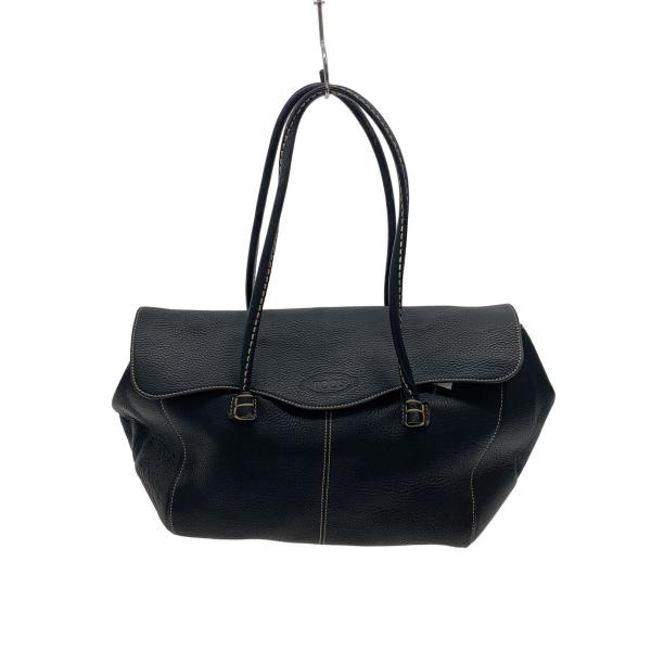 TOD'S◇ショルダーバッグ/レザー/BLK// : セカンドストリートYahoo!店