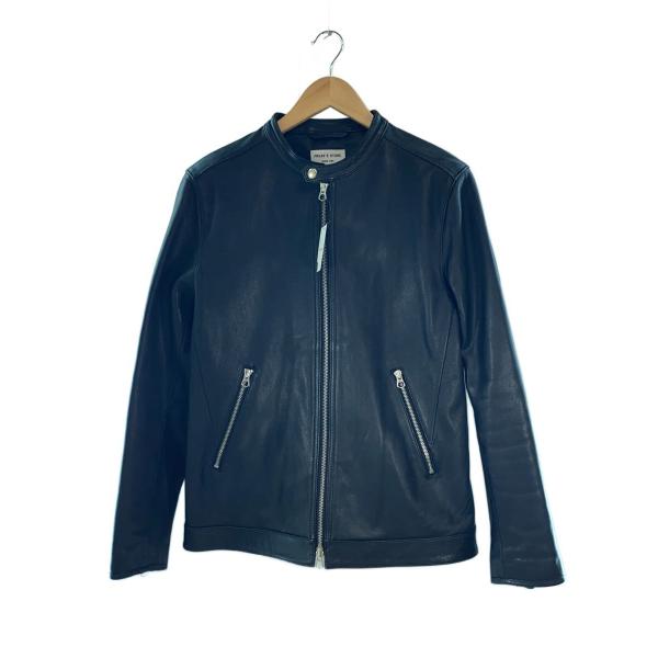 FREAK'S STORE 襟付きシングルライダースジャケット Lサイズ FREAK'S STORE（フリークスストア） 革ジャン ライダース FREAK'S