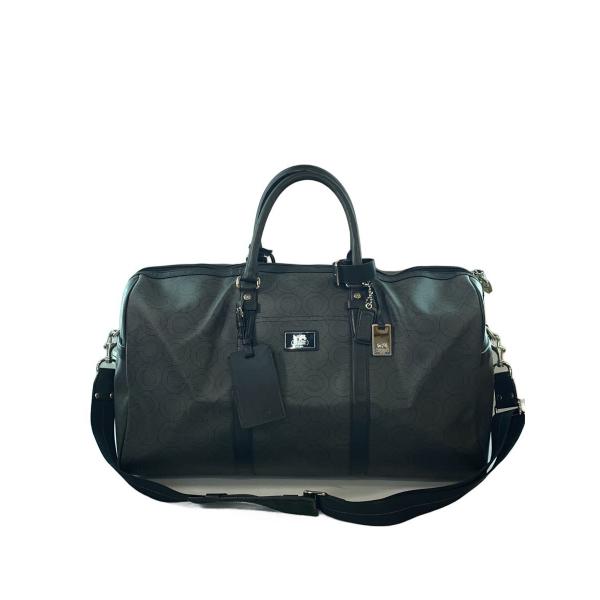 COACH◇ボストンバッグ/--/BLK/総柄/77137// : セカンドストリート