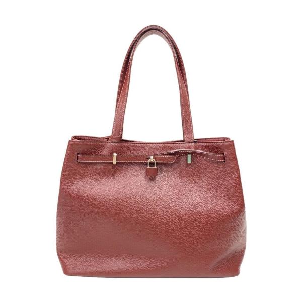 傳濱野(デンハマノ)/トートバッグ/レザー/BRD/無地 : セカンド