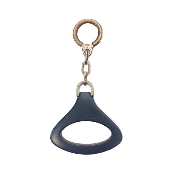 LOUIS VUITTON◇キーホルダーEpiZ_エピ_BLK/ブラック/シルバー/メンズ