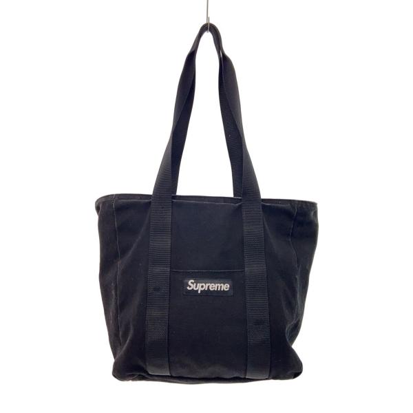 Supreme Zip Tote ブラック トートバッグ ジップ 黒 Supreme◇ZIP CANVAS TOTE/トートバッグ/キャンバス/BLK// : セカンド