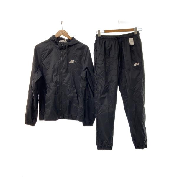 NIKE AIR ナイロンジャケットセットアップ NIKE◇セットアップ/M/ナイロン/BLK/928120-010// : セカンド