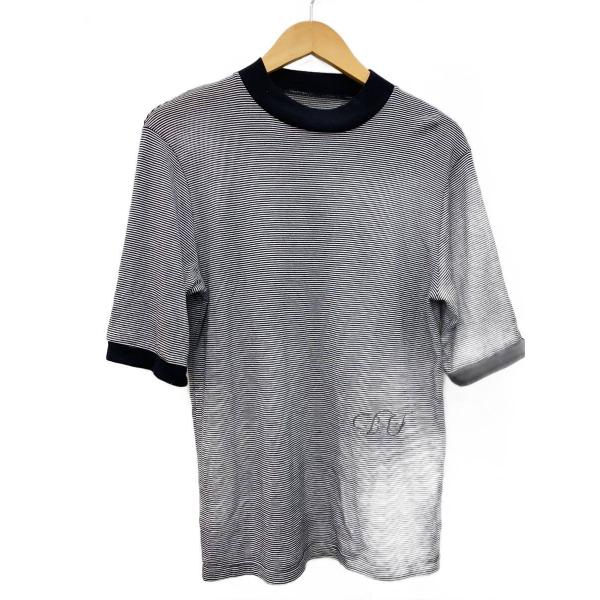 BED J.W. FORD 17AW カットオフラップサーマルカットソー/2 BED J.W. FORD◇カットソー/25SS/2/ウール/WHT/ホワイト/ボーダー/25SS