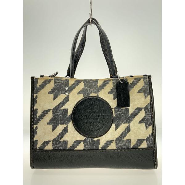 COACH◇デンプシー キャリーオール・ハウンドトゥース プリント/トート