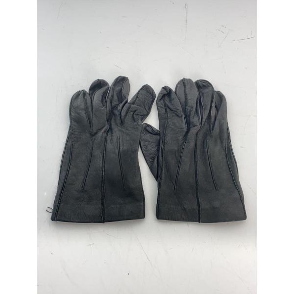Ann Demeulemeester レザー　グローブ　手袋 ANN DEMEULEMEESTER◇手袋/レザー/BLK/無地/レディース// : セカンド