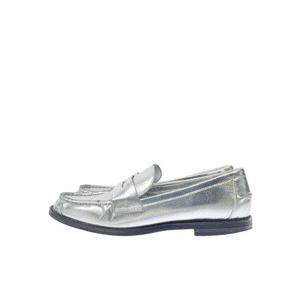 ZARA◇シルバー/ローファー/38/SLV : セカンドストリートYahoo!店