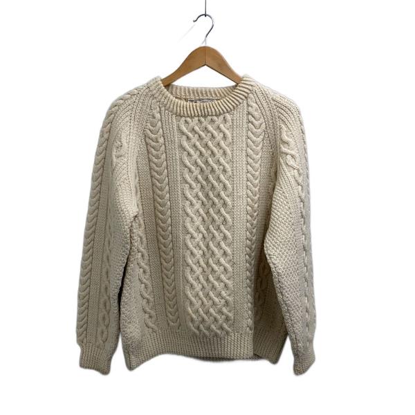 INVERALLAN◇アラン編み/ニット・セーター(厚手)/--/ウール/CRM