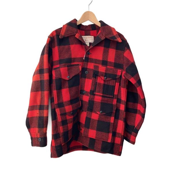 FILSON◇ダブルマッキーノクルーザー/LOT110/ジャケット/36/ウール/RED
