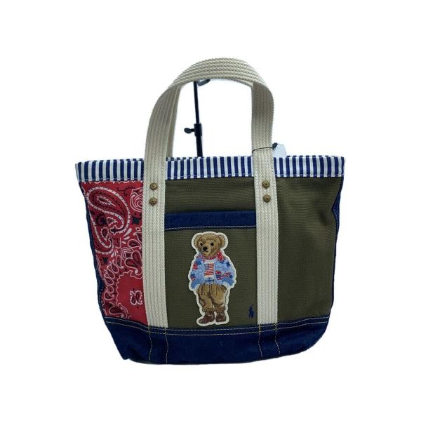 POLO RALPH LAUREN◇トートバッグ/コットン/マルチカラー POLO RALPH LAUREN◇トートバッグ/コットン/マルチカラー