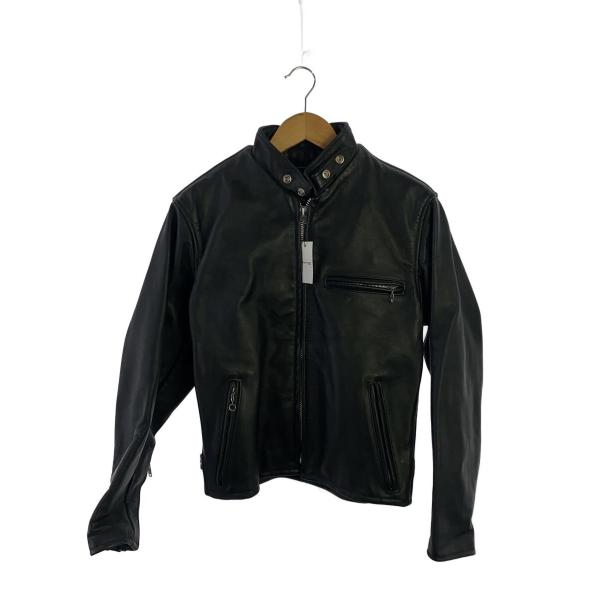 Schott◇レザージャケット・ブルゾン/36/レザー/BLK/641 : セカンド