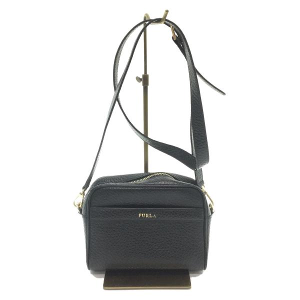 FURLA◇ショルダーバッグ/レザー/BLK/FURLA BAPXAVR CHD000 02Z00