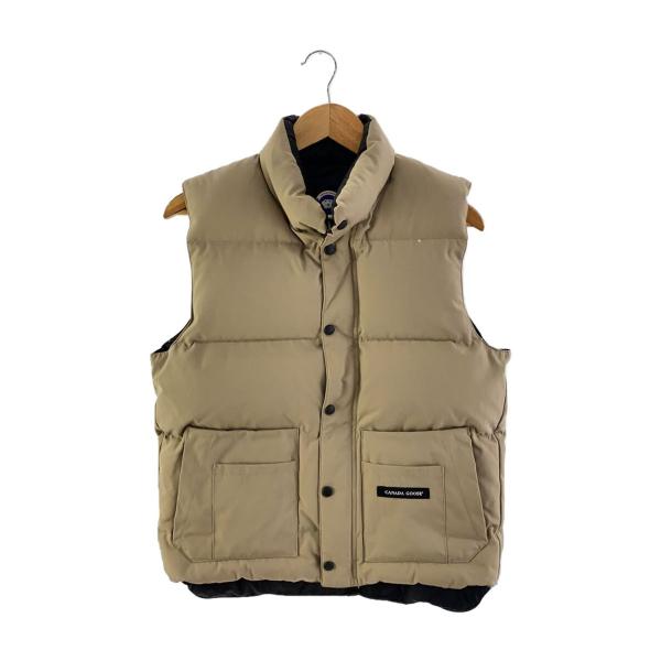 CANADA GOOSE◇ダウンベスト/S/ポリエステル/ベージュ/無地/ca01201