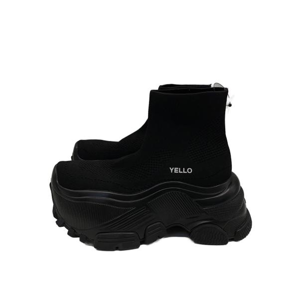 YELLO◇BLACK WHALE SHORT BOOTS ハイカットスニーカー/S/BLK