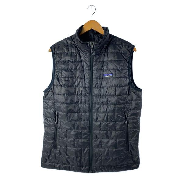 patagonia◇ナノパフベスト/ベスト/M/ポリエステル/BLK/無地/84242SP23