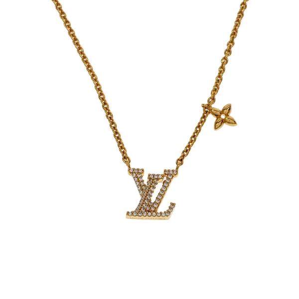 LOUIS VUITTON◇コリエ LV アイコニック ネックレス/--/ラインストーン