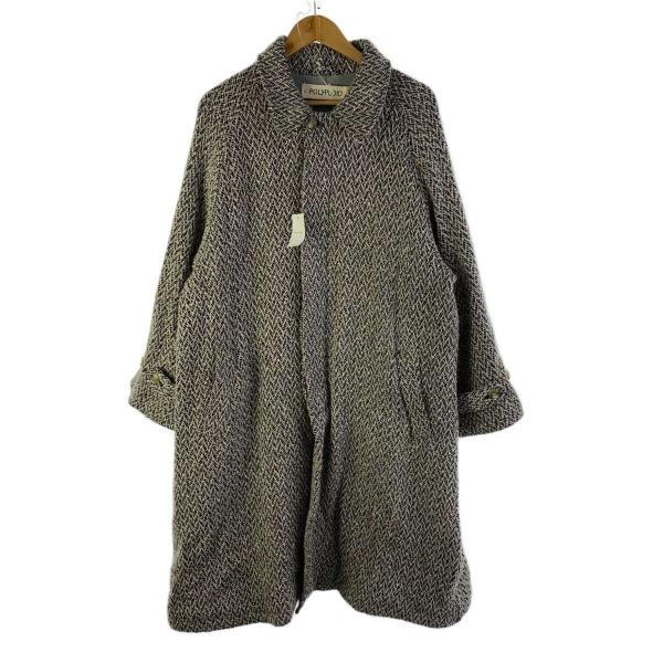 POLYPLOID / コート/--/--/GRN/無地 POLYPLOID◇ステンカラーコート/2/ウール/BLK/総柄/01-B-09