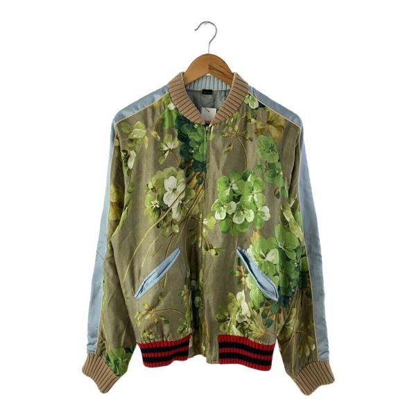 GUCCI◇スカジャン/48/シルク/マルチカラー/407421/リバーシブル