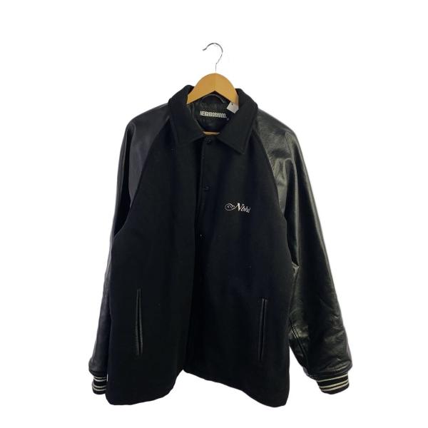 n-hood clothing NEIGHBORHOOD スタジャン 黒 NEIGHBORHOOD◇スタジャン/XL/ウール/BLK/212SZNH-JKM03 : セカンド