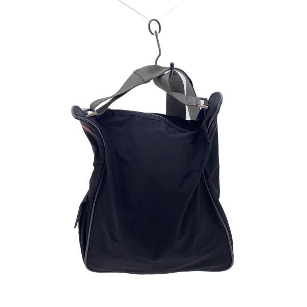 プラダスポーツ　ショルダーバッグ PRADA◇プラダスポーツ/ショルダーバッグ/ポリエステル/BLK/無地