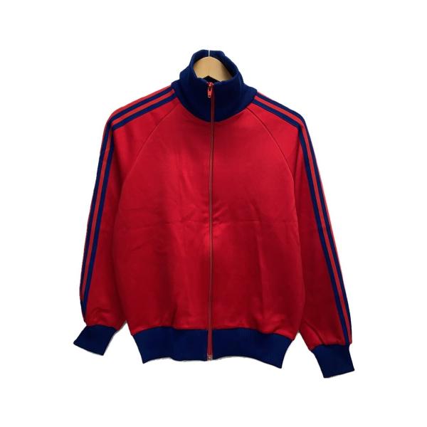 【美品】70s-80s adidas デサント トラックジャケット 4号 adidas◇80s/デサント期/胸ロゴ無し/トラックジャケット/ADS-4F