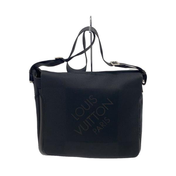 LOUIS VUITTON◇メサジュ_ダミエ・ジェアン/ナイロン/BLK : セカンド