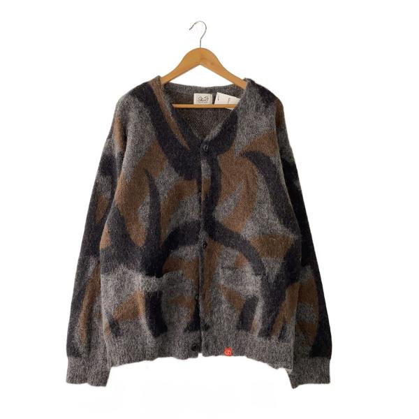 skin/DEEP TRIBAL CAMO CARDIGAN/XL/モヘア/GRY/カモフラ/A22S-01//