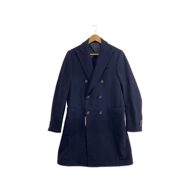 LARDINI◇チェスターコート/50/ウール/NVY/無地/JH23041AQ : セカンド