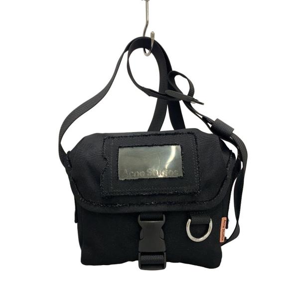 Acne Studios(Acne)◇ショルダーバッグ/ポリエステル/BLK/無地/FN-UX