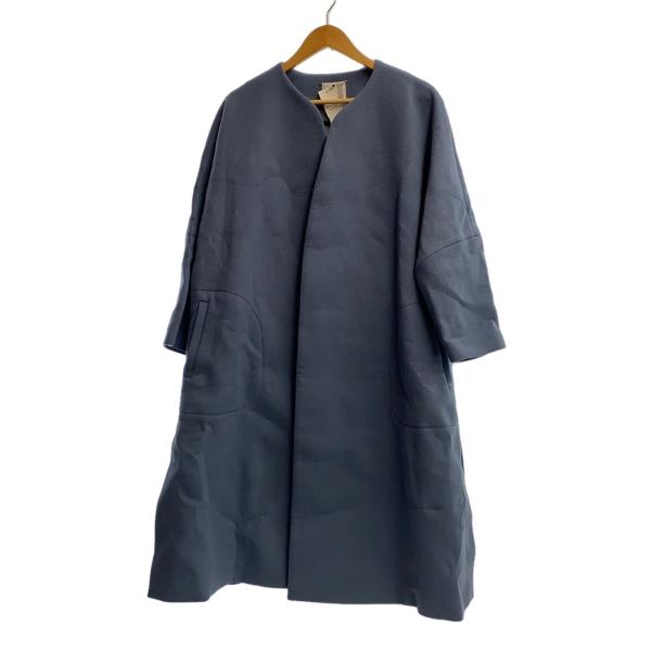 ebure ダークブルー ウールコート ebure◇コート/36/ウール/BLU/3210200185 : セカンドストリートYahoo