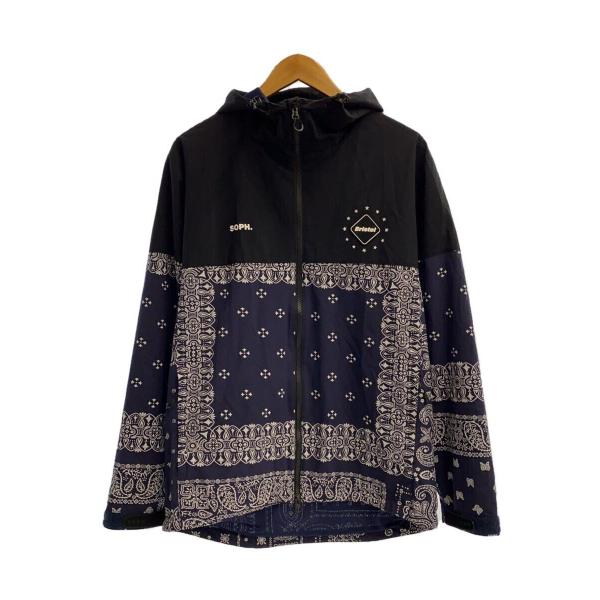 F.C.R.B ナイロンジャケット M ジップ ネイビー フリース F.C.R.B ナイロンジャケット M ジップ ネイビー フリース