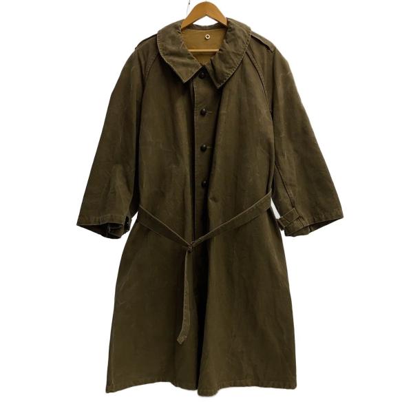 FRENCH MILITARY◇40s/M-35/モーターサイクルコート/3/--/カーキ