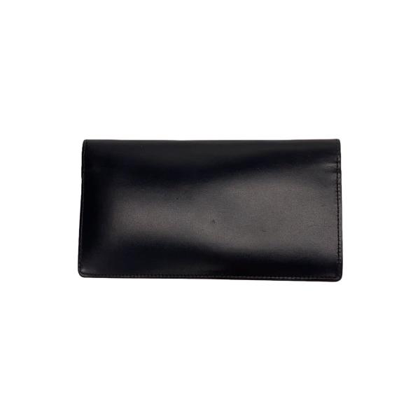 良品　メゾンマルジェラ　レザー　二つ折り長財布　ブラック　クロ Maison Margiela◇2つ折り財布/--/BLK/メンズ : セカンドストリート