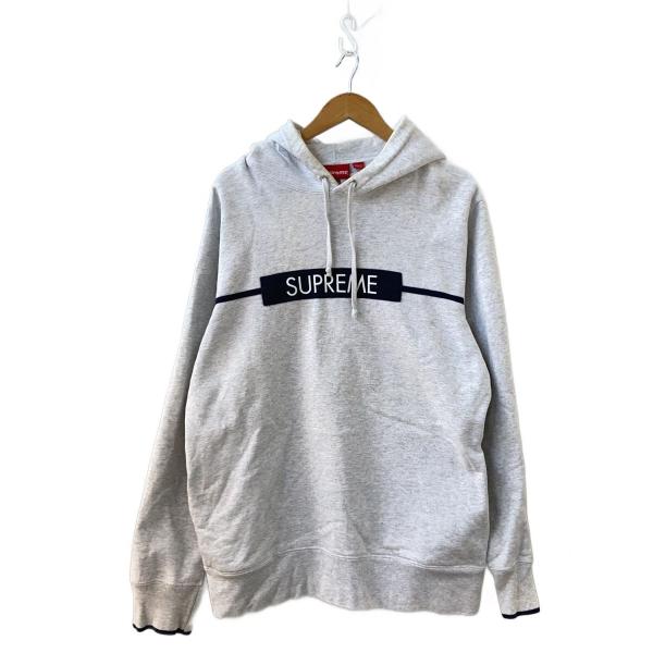シュプリーム 17ss 新品パーカー Supreme◇17ss/Chest Twill Tape Hooded Sweatshirt/パーカー/XL