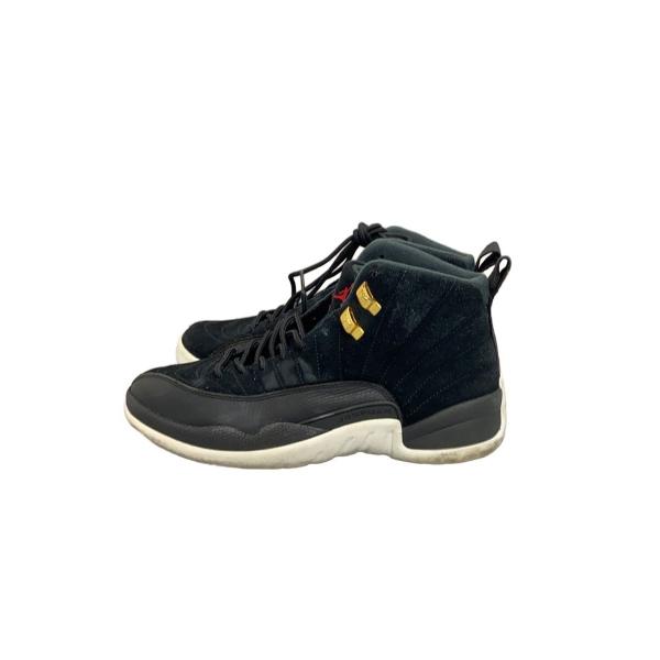 NIKE◆AIR JORDAN 12 RETRO/エアジョーダン12レトロ/ブラック/130690-017/26cm/BLK//