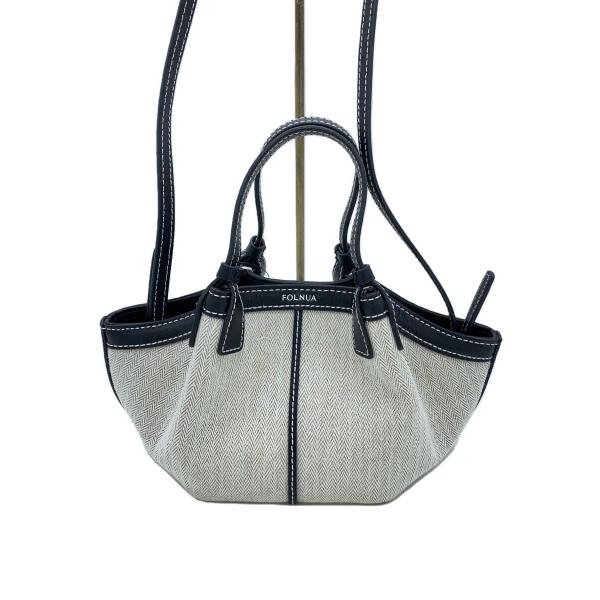 FOLNUA ハンドバッグ FOLNUA◇ショルダーバッグ/キャンバス/WHT : セカンドストリートYahoo