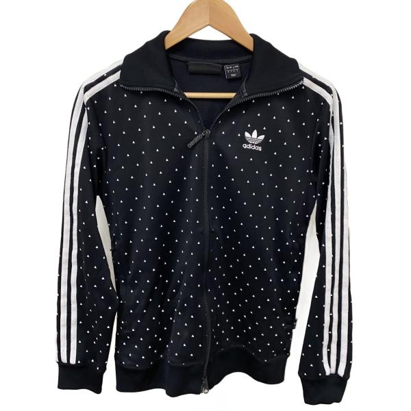 adidas ドット柄 ジャージ ブラック アディダス サテン水玉TTトラックトップ - ブラック | アディダス ジャパン