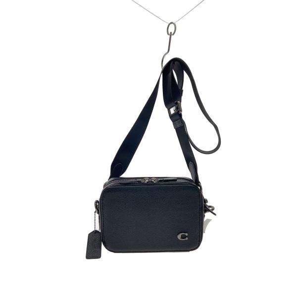 COACH◇チャーター_クロスボディ19_ショルダーバッグ/レザー/BLK/CR782