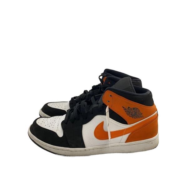 NIKE◆AIR JORDAN 1 MID/エアジョーダン1ミッド/ブラック/554724-058/29cm/BLK