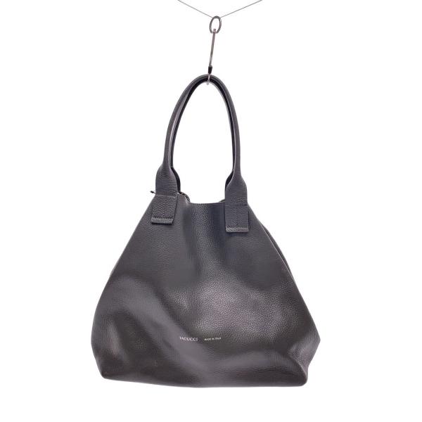 ⭐︎超素敵　IACUCCI イアクッチ トートバッグ キャンバス×レザー　大容量⭐︎ IACUCCI◇トートバッグ/レザー/GRY/無地 : セカンドストリートYahoo!店