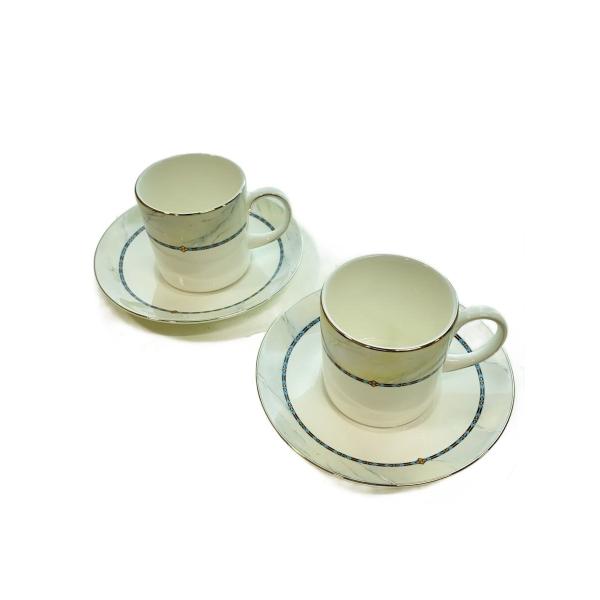 WEDGWOOD◆カップ&amp;ソーサー/2点セット/WHT/グィネヴィア