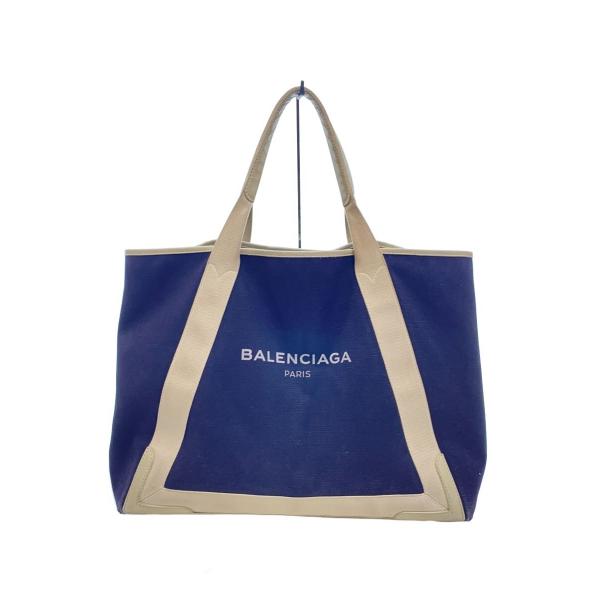 BALENCIAGA◇トートバッグ/キャンバス/NVY/339936// : セカンド