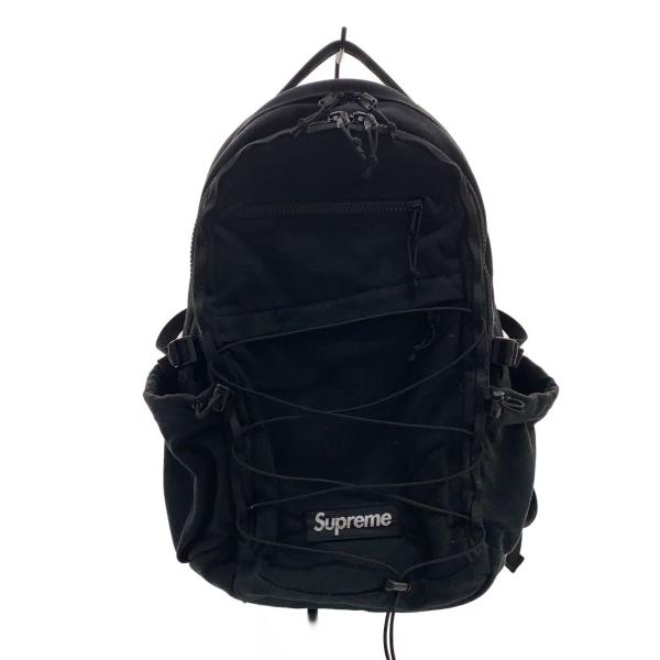 Supreme 黒リュック Supreme◇リュック/コットン/BLK// : セカンドストリートYahoo!店