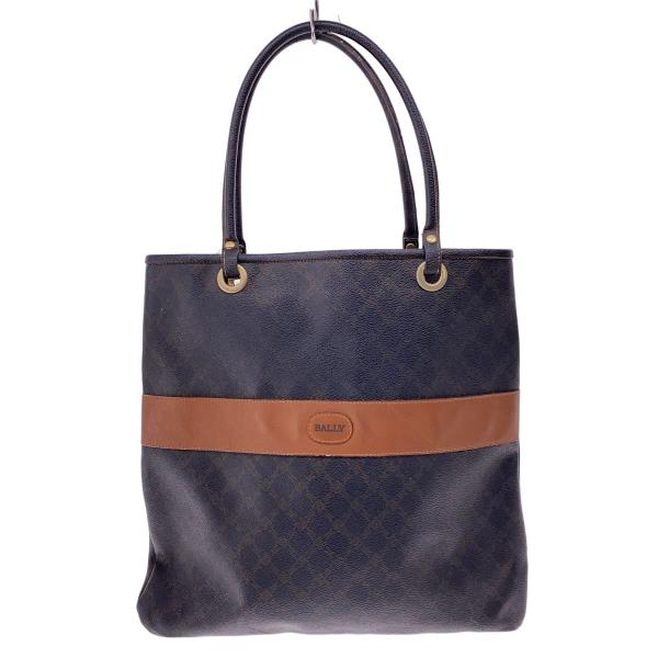 BALLY レザートートバッグ BALLY◇トートバッグ/レザー/BRW/総柄 : セカンドストリートYahoo!店